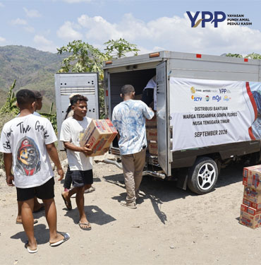 YPP Emtek Media Jangkau Manggarai Timur Salurkan Bantuan Gempa landak dan Layanan Psikososial Anak